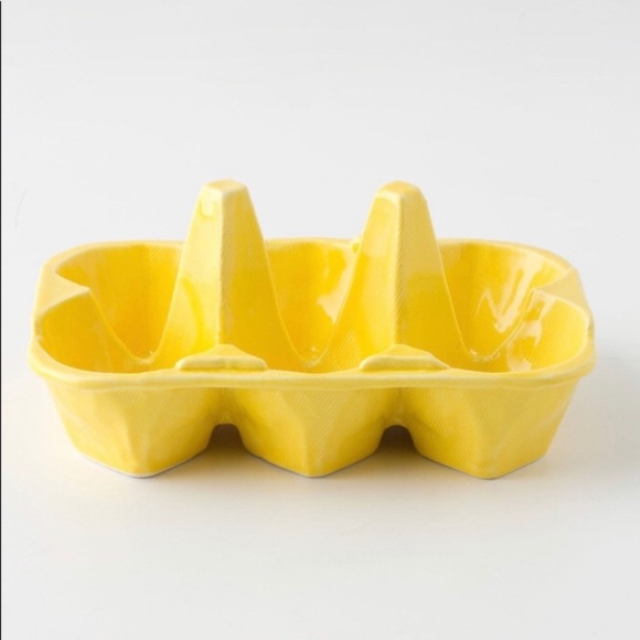 Anthropologie Biscuit Ceramic egg containers (2) - Picture 2 of 16